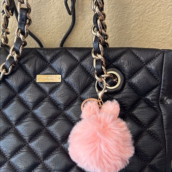 Pink Fluffy Bunny Keychain, NWOT - Picture 6 of 6